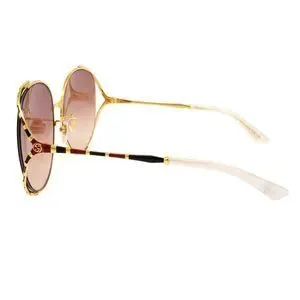 NEW Gucci Pink and Gold Round Women\'s Sunglasses Gucci Women main image 2